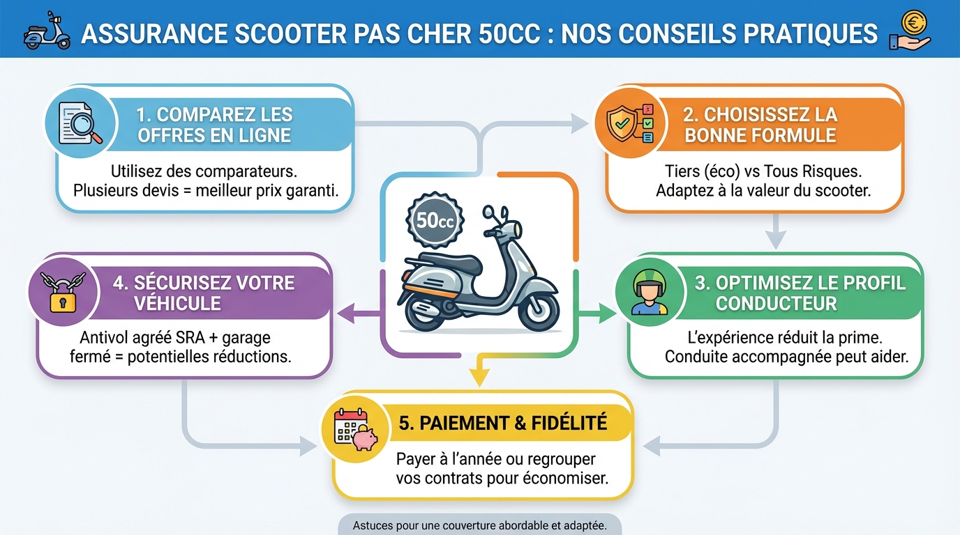 Assurance scooter pas cher 50cc : nos conseils pratiques 1 Comment comparer les offres d'assurance scooter ?