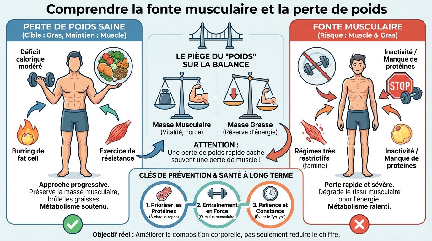 Comment prévenir la fonte musculaire pendant un régime
