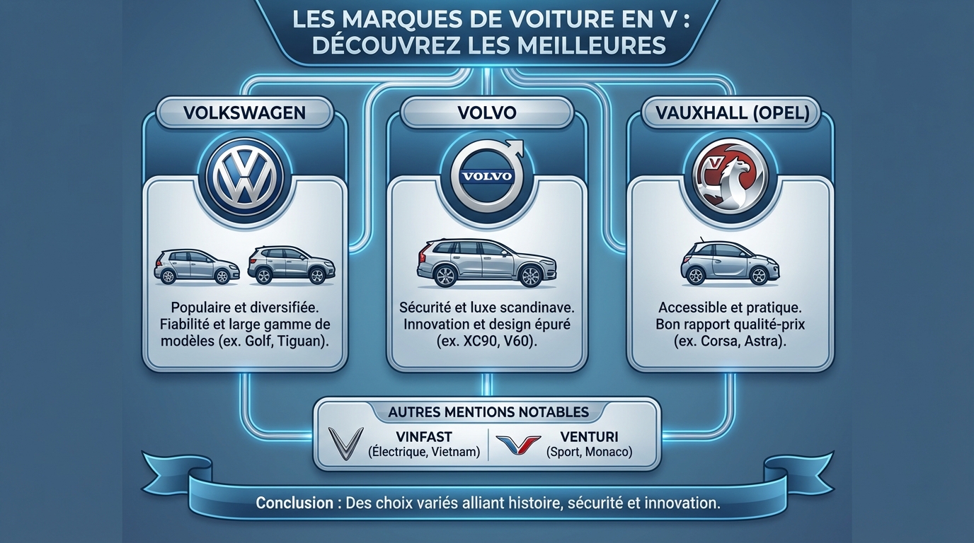 Liste des marques de voiture en V