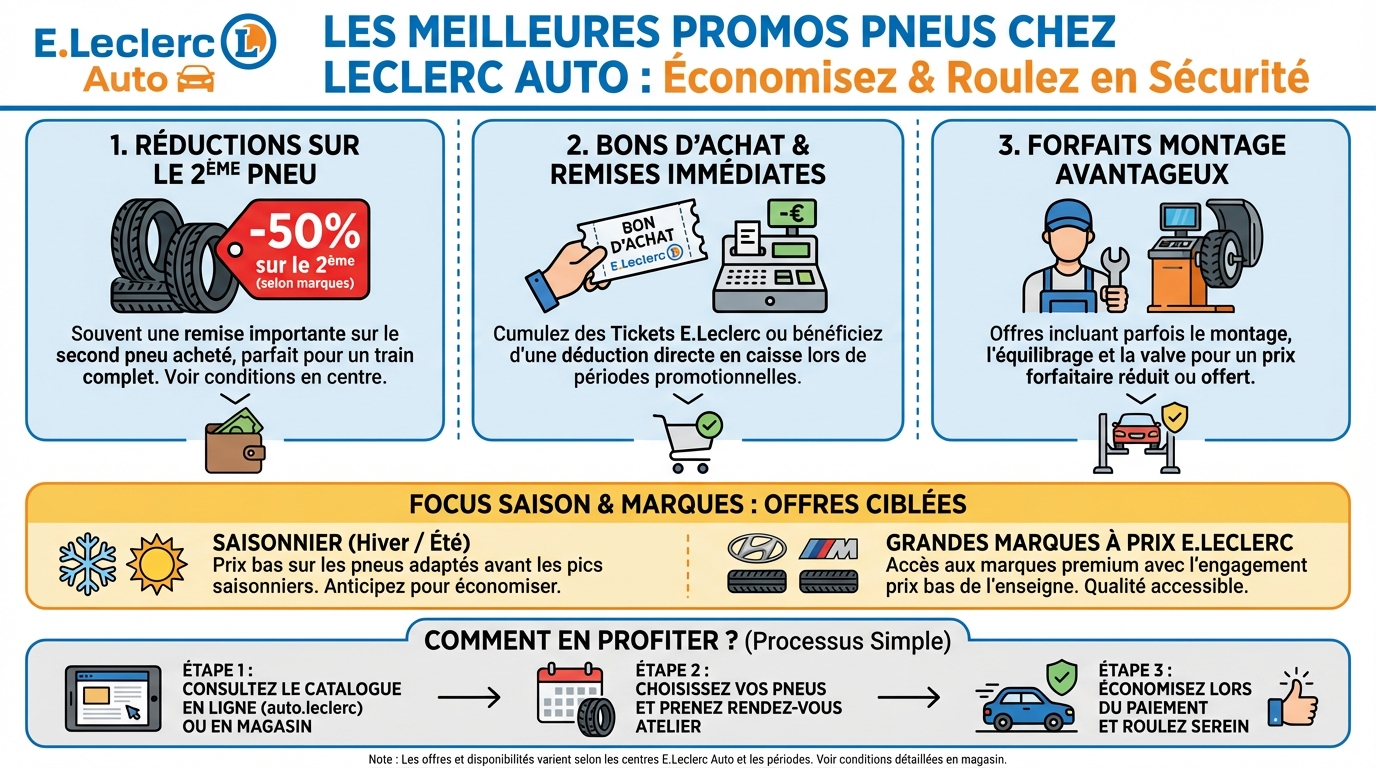 Les meilleures offres de pneus Leclerc