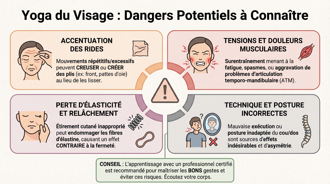Yoga du visage : dangers à connaître avant de commencer 1 Précautions à prendre
