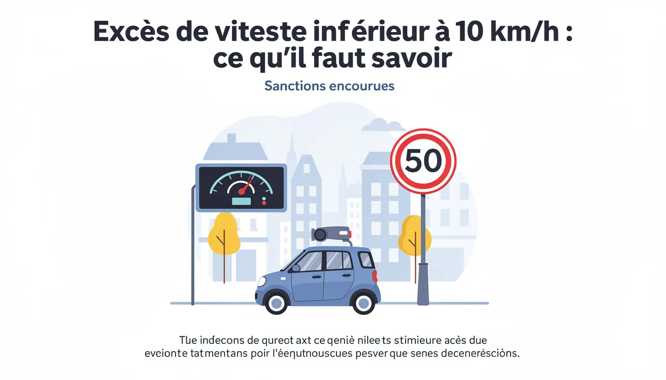 Excès de vitesse inférieur à 10 km/h : ce qu'il faut savoir 1 Sanctions encourues