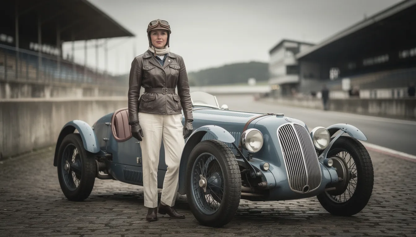 Simone louise des forest : la pionnière du volant français