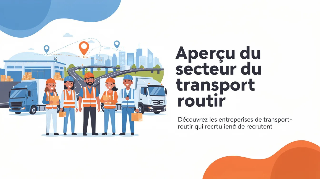Découvrez les entreprises de transport routier qui recrutent 1 Aperçu du secteur du transport routier