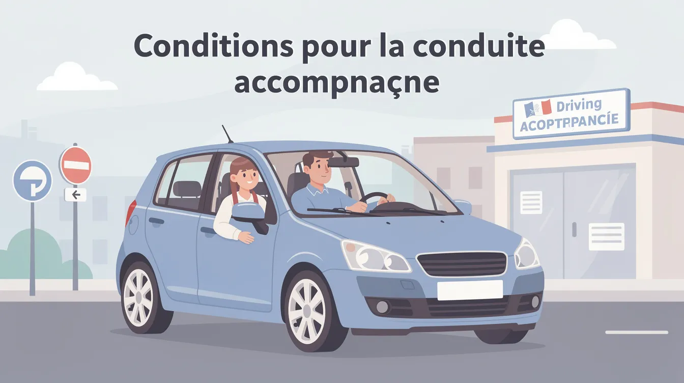 L'âge de la conduite accompagnée : ce qu'il faut savoir 1 Conditions pour la conduite accompagnée