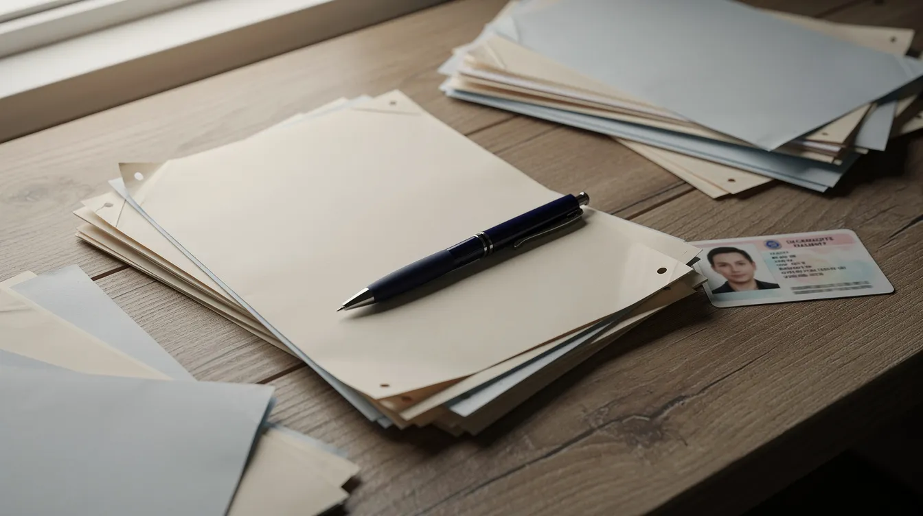 Documents nécessaires pour la demande